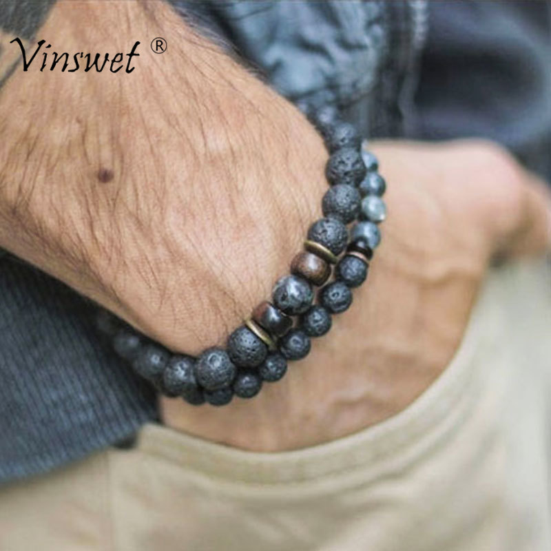 Made of Black Onyx, Lapis Lazuli, Labradorite Lava Rock Natural Stone this watch accessory will add an effortless blend of cool and edgy style.