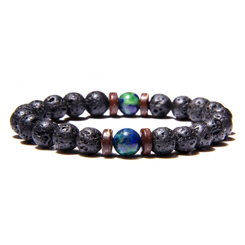 Made of Black Onyx, Lapis Lazuli, Labradorite Lava Rock Natural Stone this watch accessory will add an effortless blend of cool and edgy style.