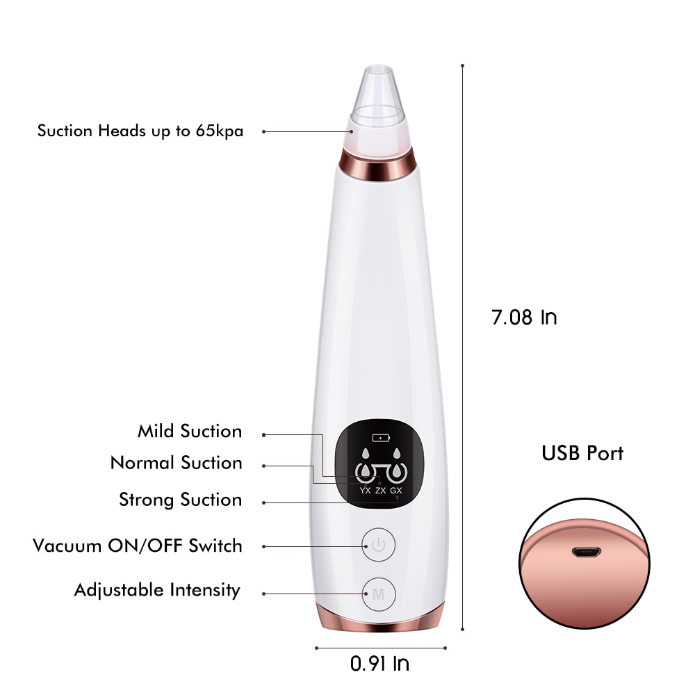 Pore Cleaner Blackhead Remover Vacuum Electric Nose Face Deep Cleansing Skin Care Machine Birthday Gift Dropshipping Beauty Tool