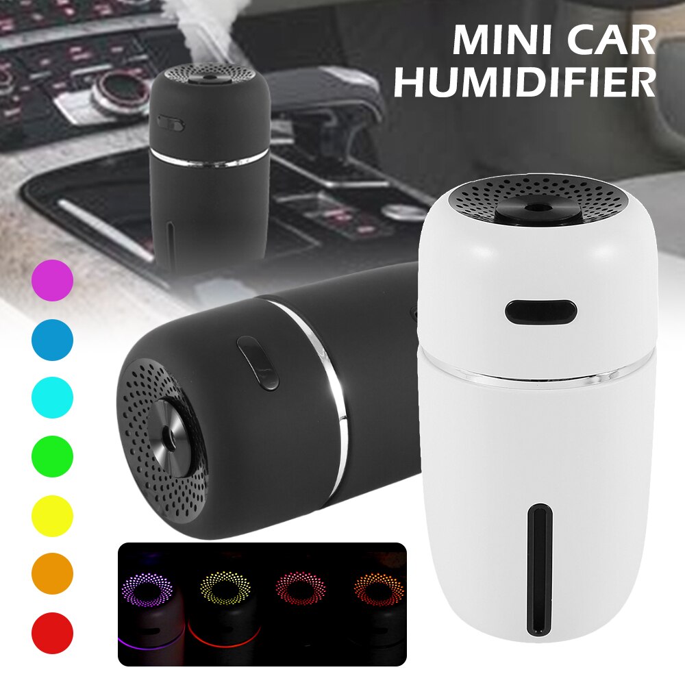 Portable USB Car Air Humidifier Essential Oil Diffuser LED Mini USB Air Humidifier Purifier Car ultrasonic Aromatherapy Diffuser
