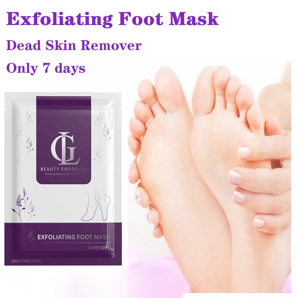 USA 3Packs Lavender Feet Mask Exfoliating Foot Mask Peeling Dead Skin Feet Masks Pedicure Socks Foot Cream for Heels Skin Care