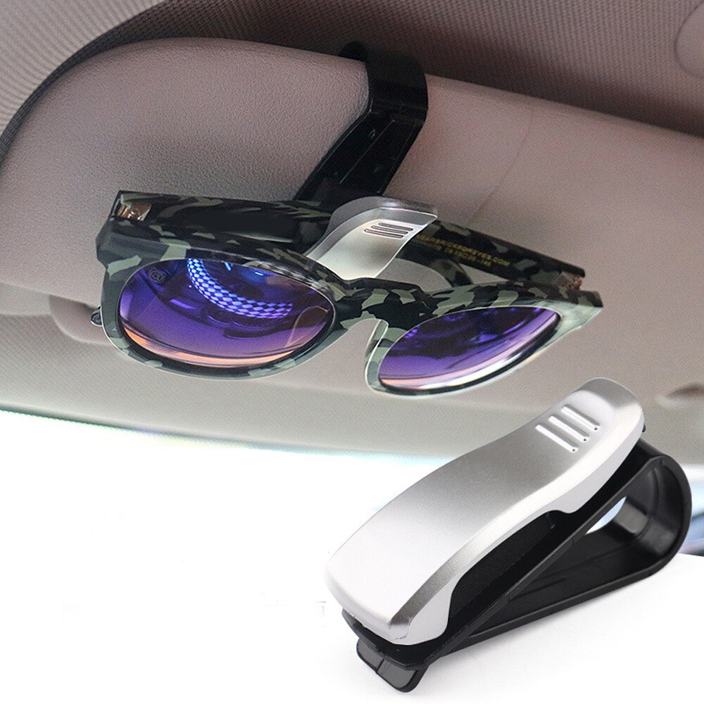 1pc Universal Sunglasses Holder Card Sun Visor Fastener Eyeglasses Clip Holder Receipt Storage Ticket Clip Auto Interior Decor