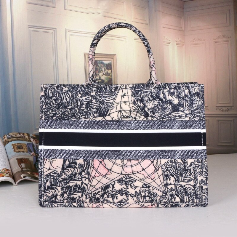 Book Tote series Designer bag printing D-Stripes satchel handbag lady bag luxury brand sac de luxe femme mochila bolso mujer