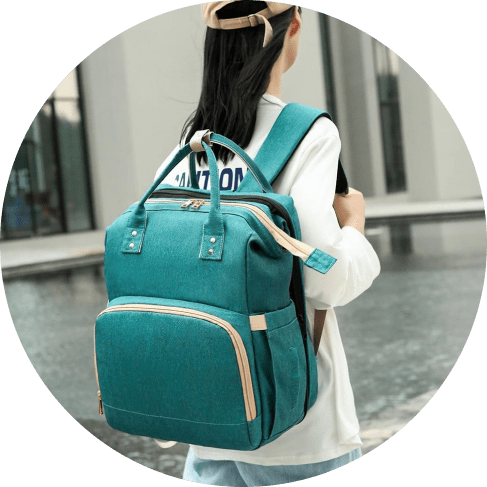 3-in-1 Solution. A diaper bag..